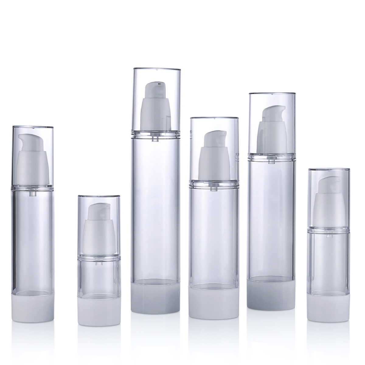 15 ml 30 ml 50 ml 80 ml 100 ml 120 ml genopfyldelig plastclecontainer Ryd luftfri rejsealkohol spray sanitizer pumpe flaske L03