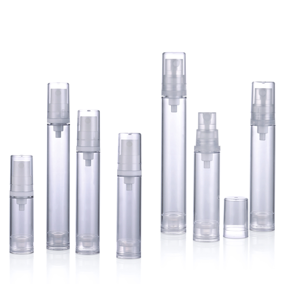 5 ml 10 ml 12 ml 15 ml pp som spray pumpe flaske lotion Airless pump creme flaske L12